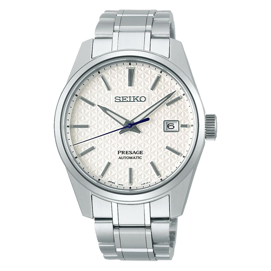 セイコー プレザージュ SARX075 メカニカル腕時計,ステンレスケース,ホワイト「白練（しろねり）」ステンレスのファイブリンクバンド