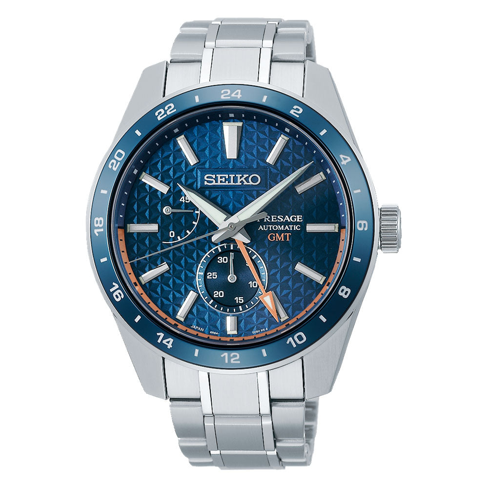 セイコー プレザージュ SARF001 メカニカル腕時計,ステンレスケース,ブルー「藍鉄（あいてつ）」ダイヤル,ステンレスのファイブリンクバンド