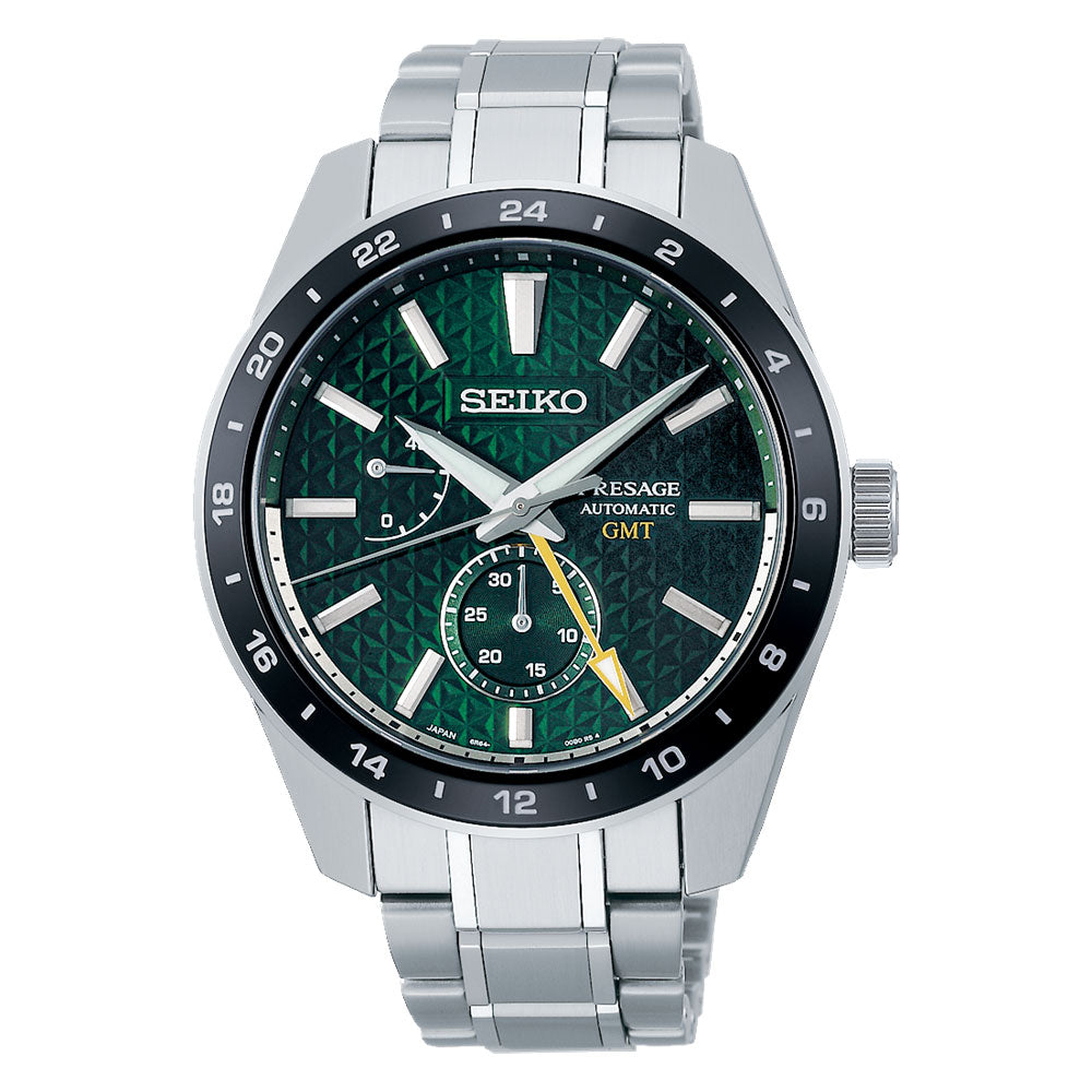 セイコー プレザージュ SARF003 メカニカル腕時計,ステンレスケース,グリーン「常盤（ときわ）」ダイヤル,ステンレスのファイブリンクバンド