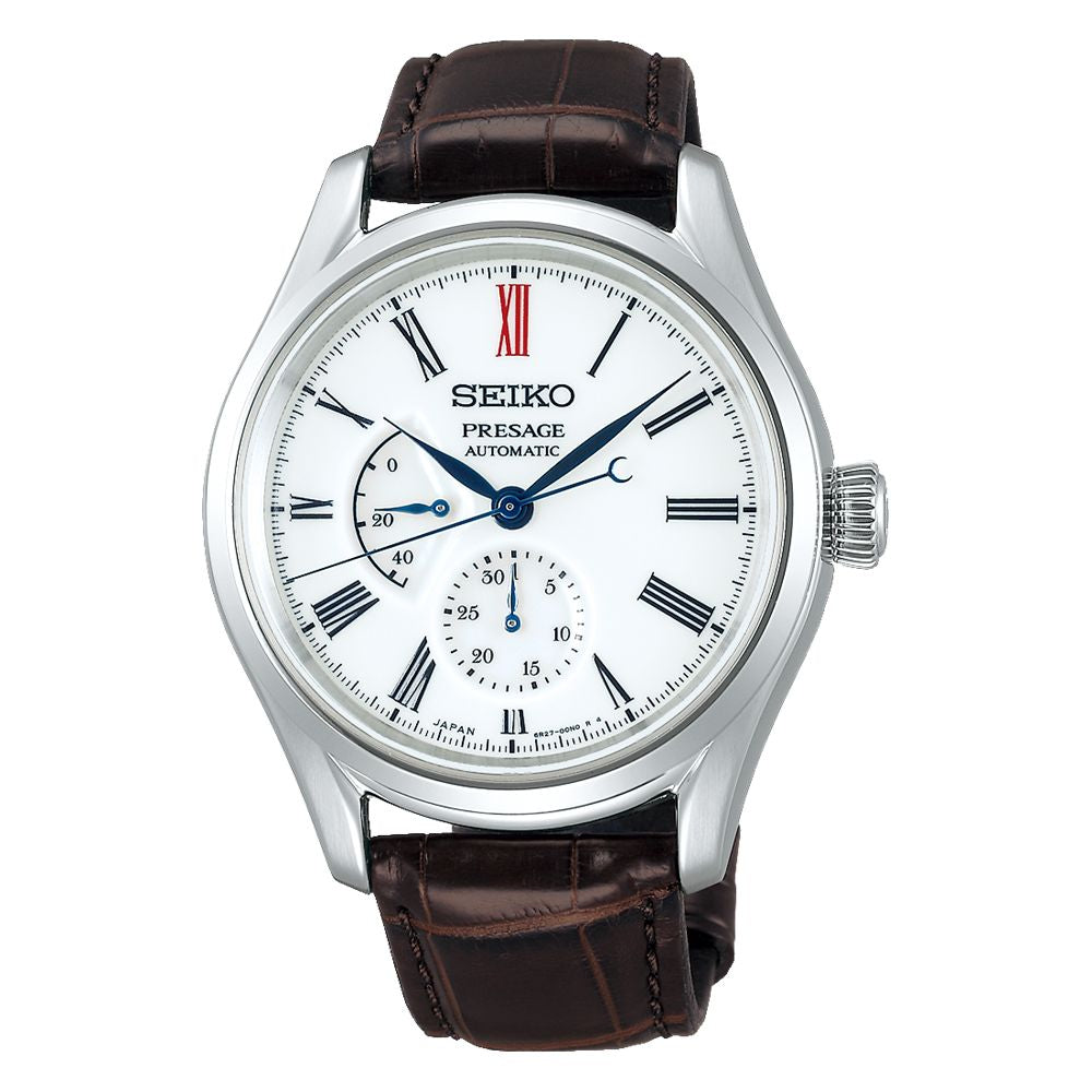セイコー プレザージュ SARW049 メカニカル腕時計,ステンレスケース, ホワイト( 有田焼 )ダイヤル,クロコダイルバンド